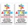 Autism Awareness Car Decal – Waterproof Vinyl Emergency Alert Sticker
