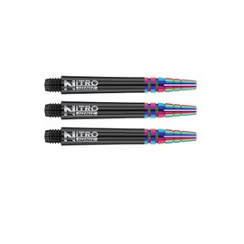 RED DRAGON Nitrotech Ionic Intermediate Black Dart Stems - 2 sets per pack (6 stems in total)