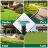 2 Pack Solar Ultrasonic Mole Repellent Outdoor, 3 Modes, Waterproof