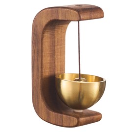 Shopkeepers Bell for Door Opening, Magnetic Shopkeepers Bell Wood Doorbell Wind Chime for Refrigerator, Room, Porch, Garden, Backyard, Restaurant,Home Garden Windchime Housewarming Gift (Dark Color)