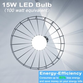 GREENIC Led Light Bulbs 100 Watt Equivalent, Standard E26 Led Bulb, Small A19 5000K Daylight Bulbs, 1600lm Bright Light Bulb,120V 15W Lightbulbs for Home, Indoor, Outdoor Lighting, 2 Pack