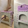 TRANOMOS Foldable Shower Stool for Shaving Legs, Purple Pedicure Foot