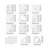 15 PCS Free Motion Quilting Template Set Includes 11 Quilting