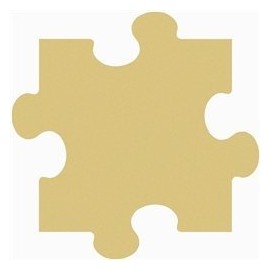 Puzzle Cutout Unfinished Wood School Decor Preschool Daycare Game Night MDF Shaped Canvas Style 1 (6")