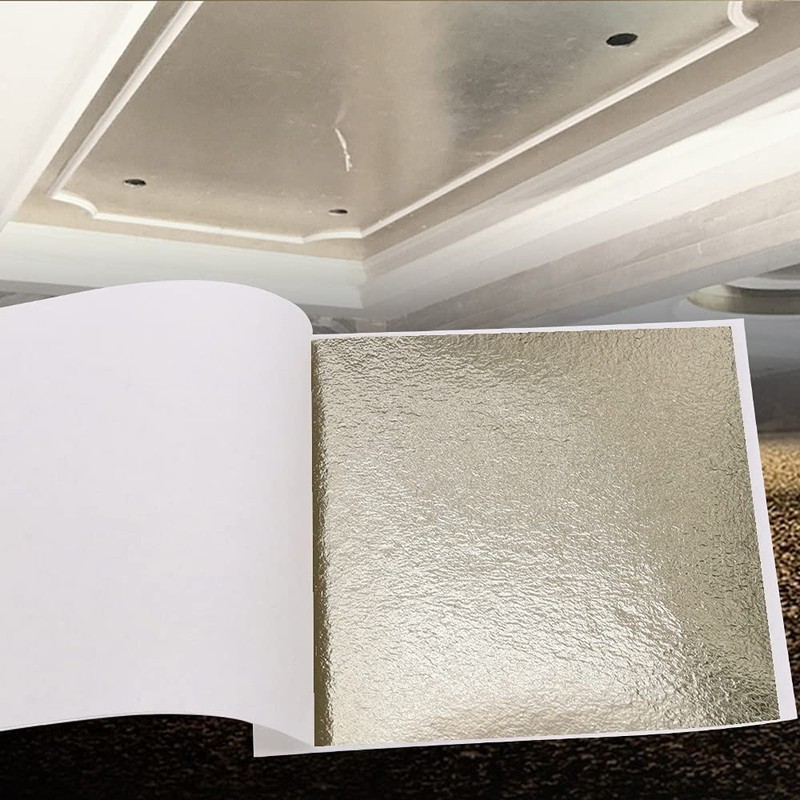KINNO 100 Sheets Gold Leaf Sheets - KINNO Antique Silver