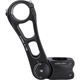 CXWXC Bicycle Handlebar Stem Adjustable Aluminium Alloy Handlebar Riser for MTB, Road Bikes, BMX - 31.8 mm x 90/110/145 mm Comfort for Long Hours in the Saddle