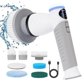 majoseso Electric Spin Scrubber – Rechargeable Cordless Shower/Bath/Fl