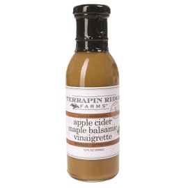 Terrapin Ridge Farms Apple Cider Maple Balsamic Vinaigrette Salad Dressing – One 12 Fluid Ounce Bottle