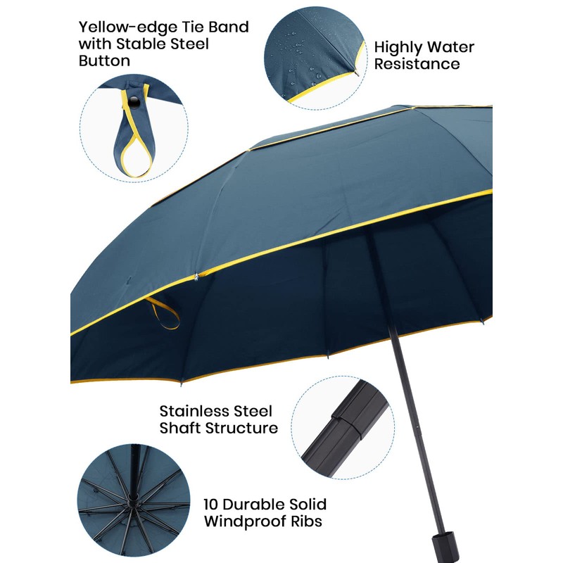 Kalolary Extra Large Golf Umbrella Folding Umbrella Rainproof Compact Oversize,