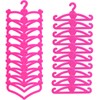 BJDBUS 62 Pcs Pink Plastic Hangers for 11.5 inch Doll