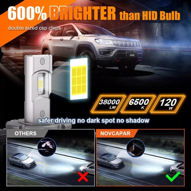 Autopartszone 2x D5S LED Headlight Bulbs for Chevy Silverado 1500