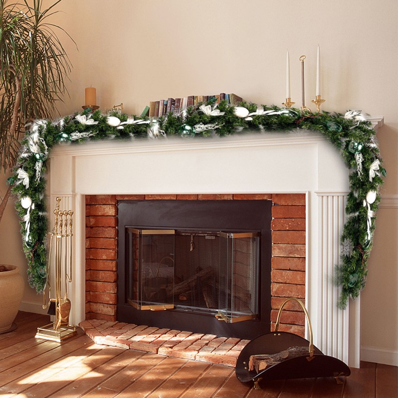 9 FT Long Christmas Garland Flexible PVC Hanging Pendant Artificial