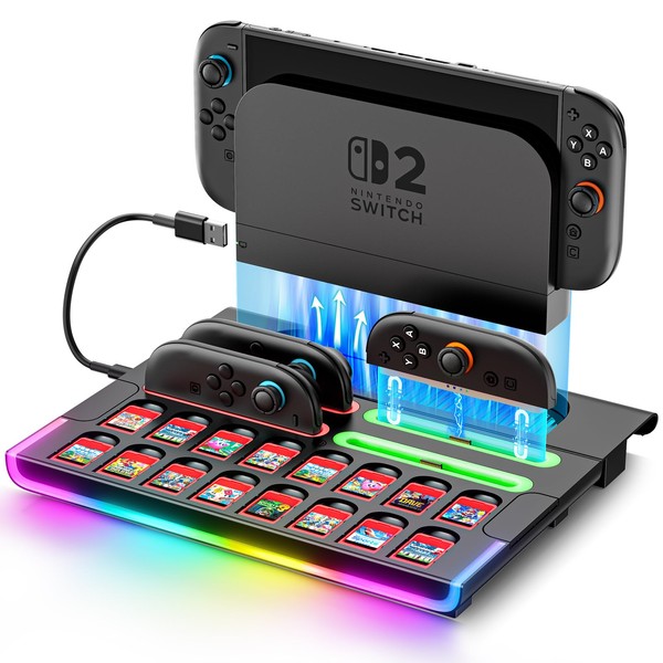 Tokluck Organizer Station for 2025 Switch 2 Controllers & Console,