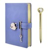 Diary with Lock and Key, Heart Shaped Lock Notebook with