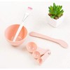 WOIWO DIY Beauty Mask Bowl Set Makeup Four-Piece Kit (pink)