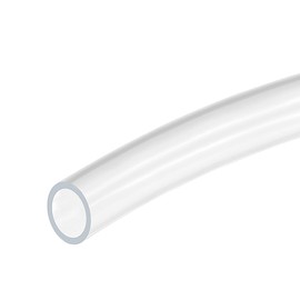 sourcing map PVC Clear Vinyl Tubing, 14mm(9/16-inch) ID 18mm OD 6.6ft Plastic Pipe Air Water Hose