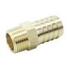 HongBoW Hardware 2 Pcs Brass Hose Fitting,Connector,Hose Barbed Adapter 3/4"
