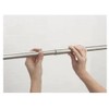 Moen Straight Adjustable Mounted Shower Curtain Rod for Bathroom, Brushed