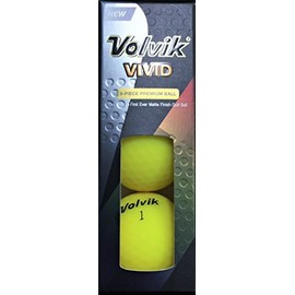 Volvik VIVID Golfball 3er Pack-Gelb