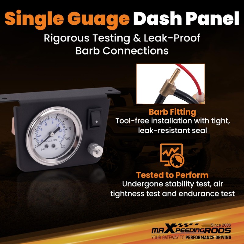 maXpeedingrods On Board Air Compressor System Up to 120 PSI