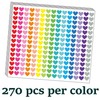 Heart Stickers for Kids, 4050 Pieces, 12mm, 18 Sheets Small