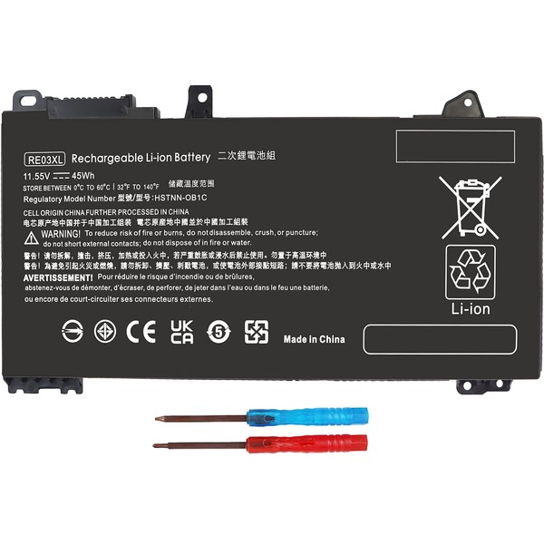 RE03XL L32407-2C2 HSTNN-DB9A Battery Replacement hp ProBook 440 G6 G7