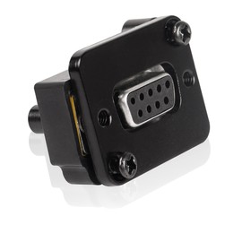 QIANRENON DB9 Panel Mount Straight Through Connector 9-pin RS232 Serial Female to Female Panel Mount Socket Converter Coupler, for Communication, Network, Video