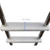 Aqua Select Stainless Steel in-Pool Ladder with Resin Steps |