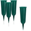 com-four® 4 x Grave Vases – Weatherproof Cemetery Vase 27