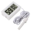 DWEII 2-Pack Mini Digital Hygrometer Thermometer Gauge with Probe LCD