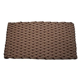 Rockport Rope Doormats 2438269P Premium Indoor & Outdoor Doormats, 24" x 38", 50/50 Brown/Tan with Brown Insert