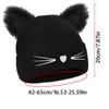 ZARSIO Gorro de Punto, Gorro con Orejas de Gato, Divertido