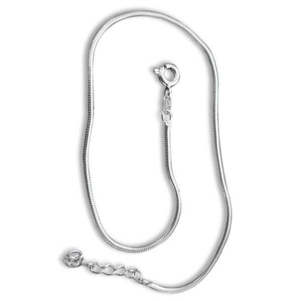 10.5 Inch Snake Chain Sterling Silver Anklet/Ankle Bracelet/Ankle Chain -