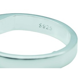 Scarlet Health Acupressure Ring "Good Night 925 Sterling Silver" for Little Finger, Adjustable, Size 47, 53, 60, 67 (Diameter 15 mm)