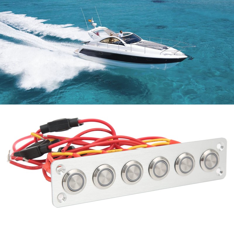 Leapiture Marine Boat Switch Panel for Car RV Yacht 12V