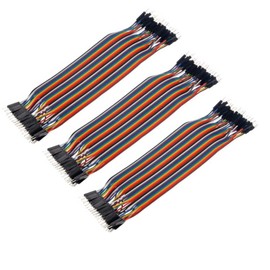 KKHMF 3PCS 120pcs Breadboard Jumper Wire Circuit Board Jumper Pin (Male to Male) (20cm)