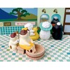 Decole ZCB-86140 Rubbing Cat, Brown White, Approx. 1.0 x 1.1