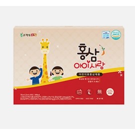 [Gocheolnam] Premium Children’s Whole Meal Red Ginseng Red Ginseng Isarang (30 packets of 25ml) / [고철남] 프리미엄 어린이 전체식 홍삼 홍삼아이사랑 (25ml 30포)