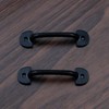 Antrader Mini Cabinet Hardware Handle Pulls, Black, Approx. 2" (50mm)