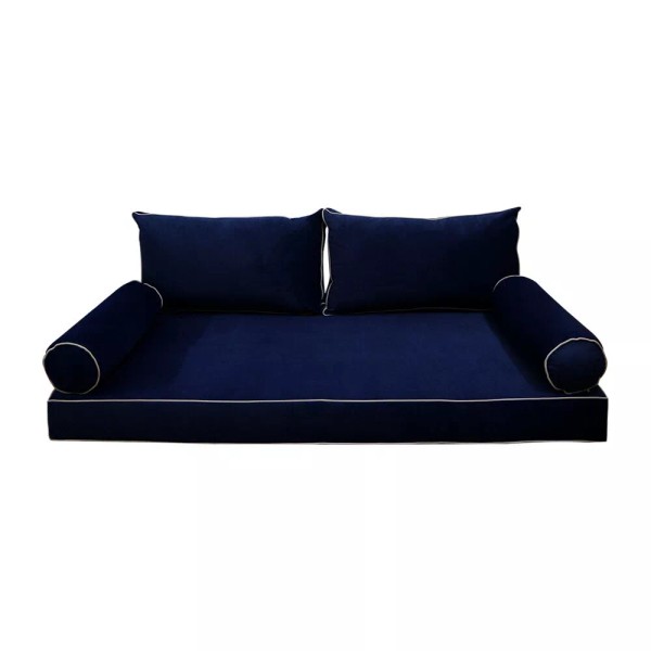 Universal STYLE V2 TwinXL Velvet Contrast Indoor Daybed Mattress Pillow
