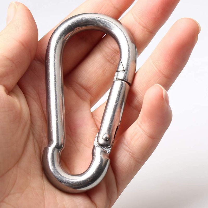 JUTOSU Carabiner, Spring Snap, Strong Stainless Steel, 304 Stainless Steel