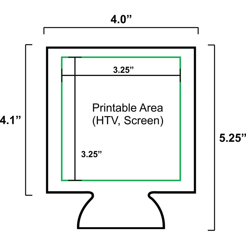 Magnetic Neoprene Collapsible Can Coolie (6 Pack Black)
