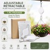 Retractable Plant Pulley Hanger for Hanging Baskets – Adjustable Hook