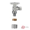 Plumb Pak Quarter Turn No Crimp PEX Angle Valve, 1/2"