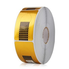 CHUANGOU 500 pieces nail stencils, extension golden stencils, for nail art, gel nails, artificial nail extension.