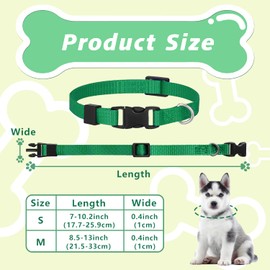14 Pack Puppy Collars for Litter,Adjustable Puppy ID Collars Breakaway Safety Whelping Collars for Small Puppies,Soft Nylon Identification Collar Pet Supplies for Newborn Litter Puppy Pets