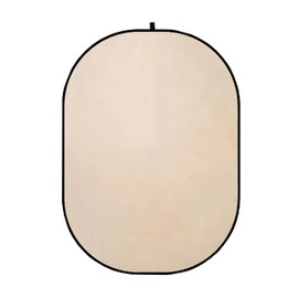 Kate Collapsible Backdrop Blue&Beige Pop Up Portable Backdrop 2-in-1 Panel Background for Photography, Parties, Portrait, Video, Podcast, 5x6.5ft