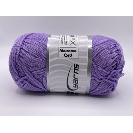Lilac Polyester Macrame Cord - 100 Grams (3.53 Ounces) 160 Meters (174 Yards)