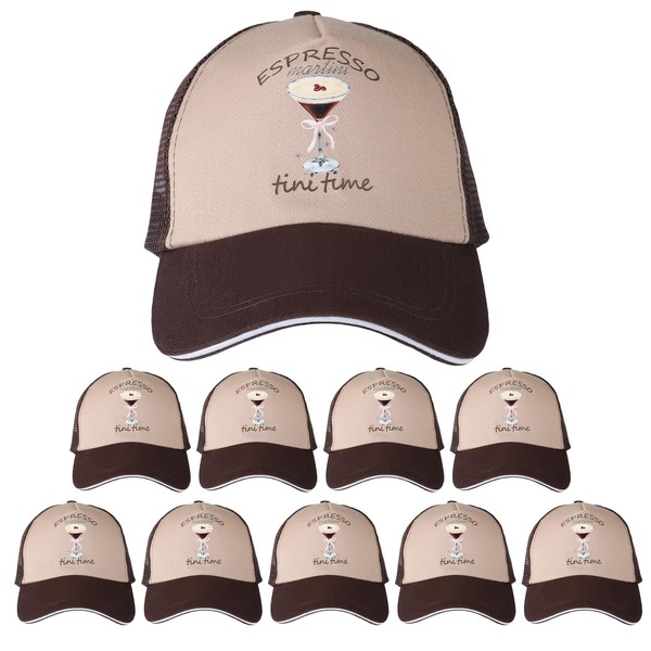 Espresso Martini Trucker Hats with Mesh Back, Unisex Adult Novelty