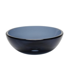 Miseno MVS-TIS-168-12 Marrone 12" Circular Glass Vessel Bathroom Sink and Pop-Up Drain Assembly - Brown/Matte Black Drain